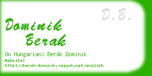 dominik berak business card